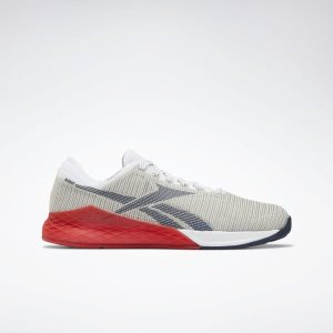 Reebok Nano 9.0 Trainingsschuhe Herren - Weiß/Rot/Navy - DE 810-OIM